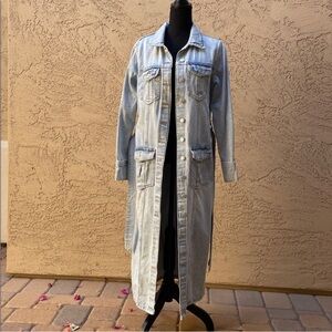 Zara Denim Trench Coat